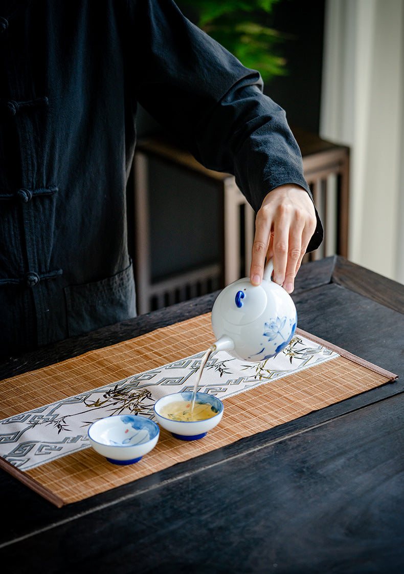 Bamboo Tea Mat New Chinese Style Zen Tea Flag