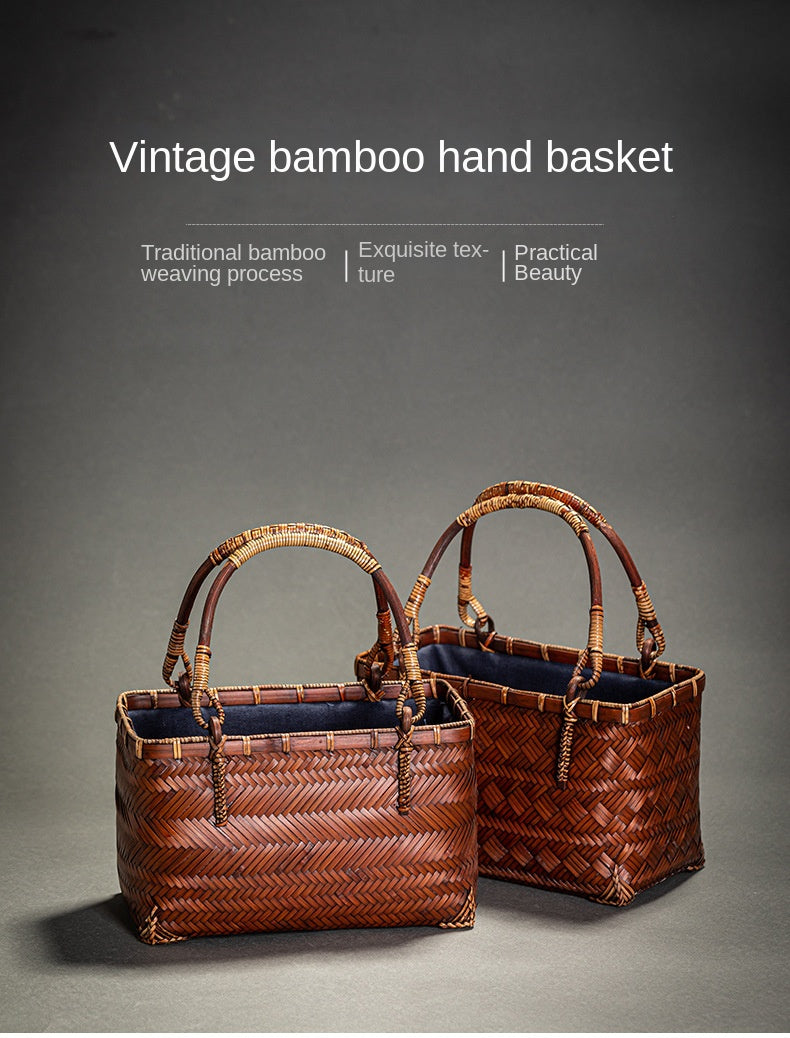 Bamboo Woven Handbag