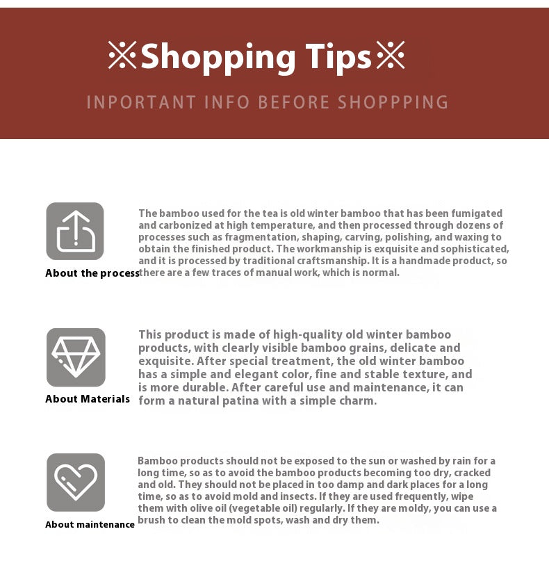 Tea Scoop Bamboo Natural Handmade