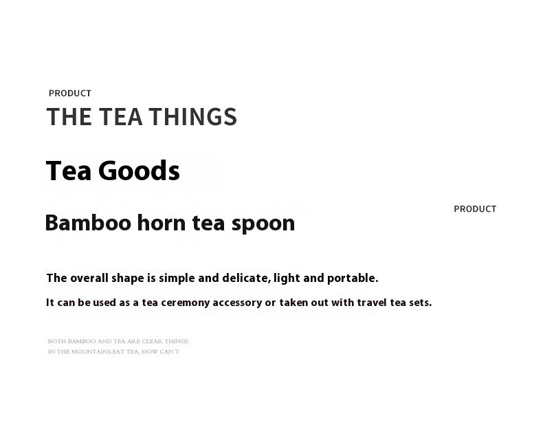 Ox Horn Tea Scoop Long Handle Matcha Spoon