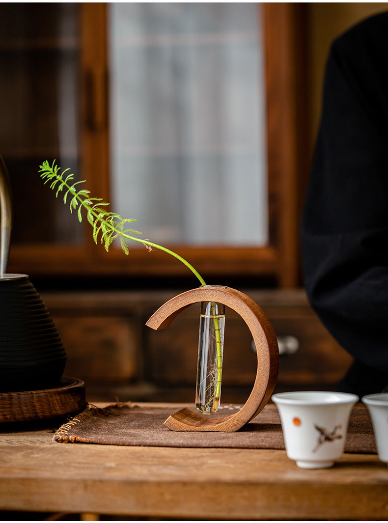 Bamboo flower vase