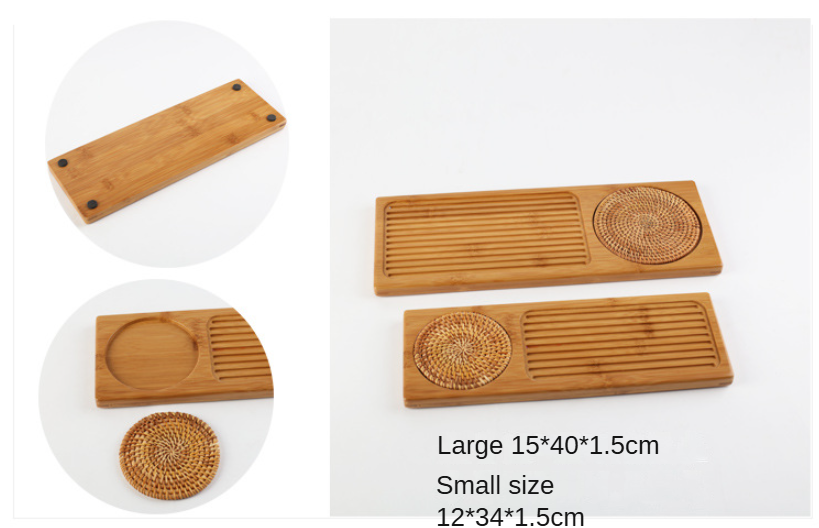 Rectangular Bamboo Tea Tray