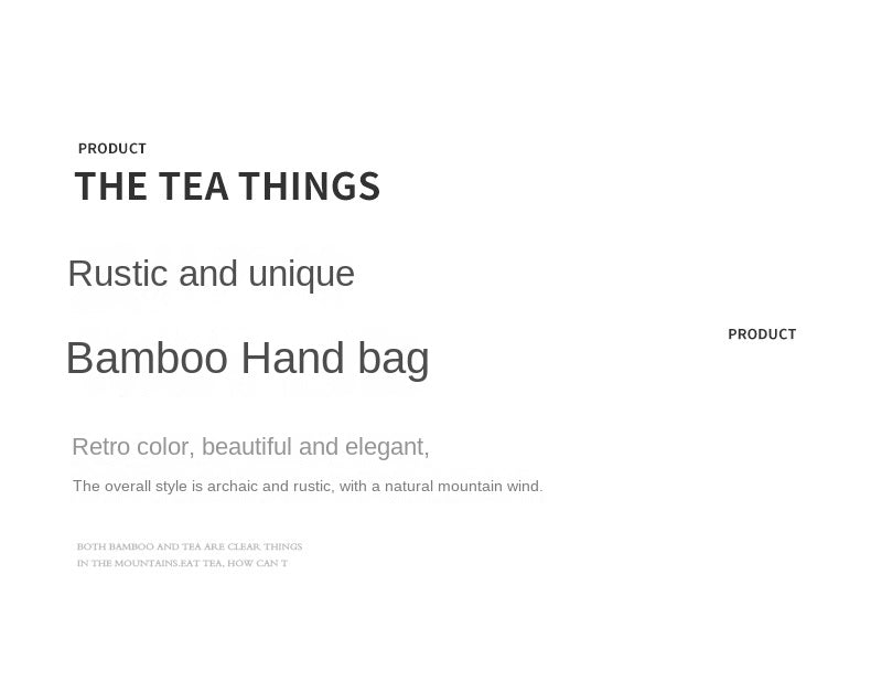 Retro Bamboo Woven Bag