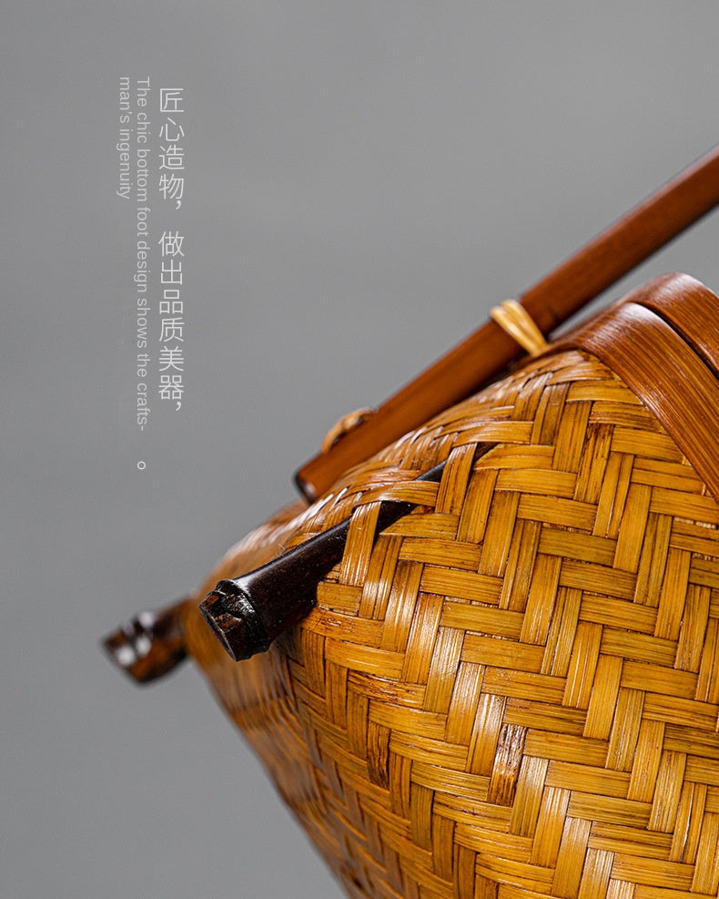 Bamboo Woven Tissue Box