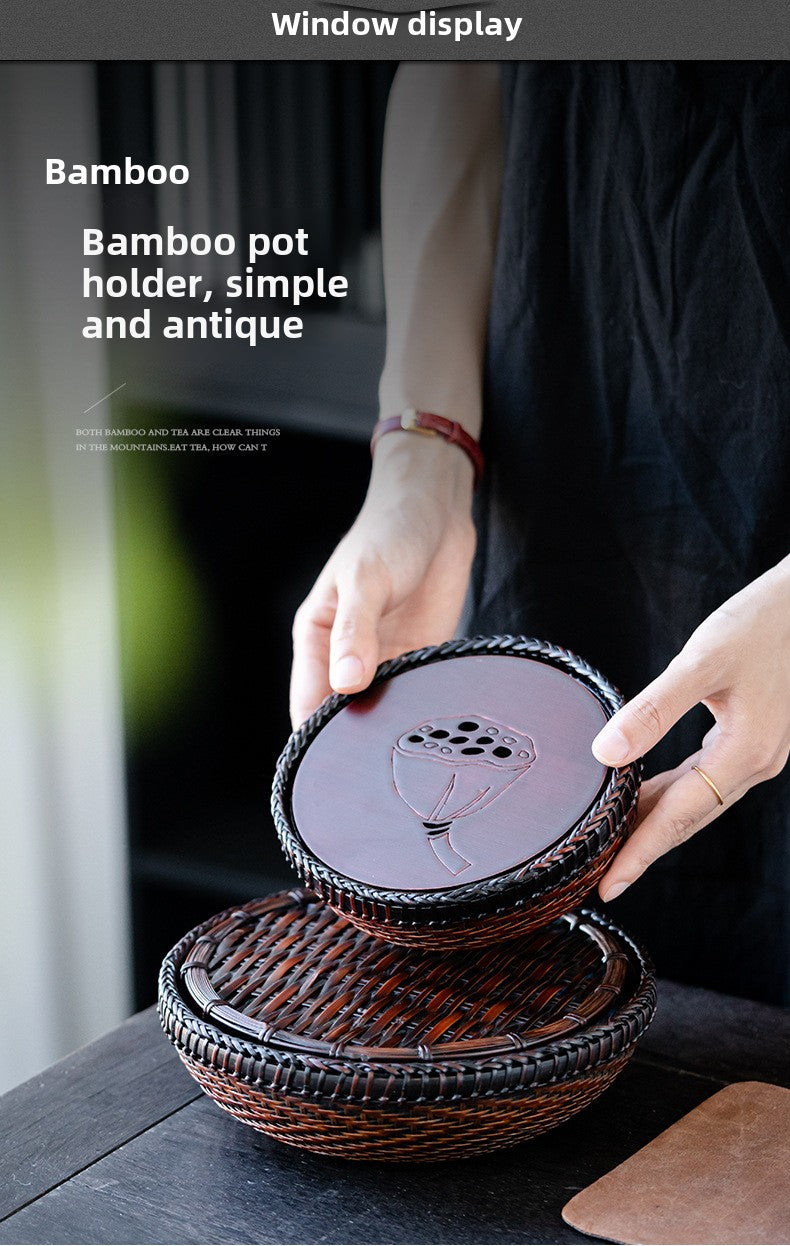 Simple Bamboo-Woven Tray