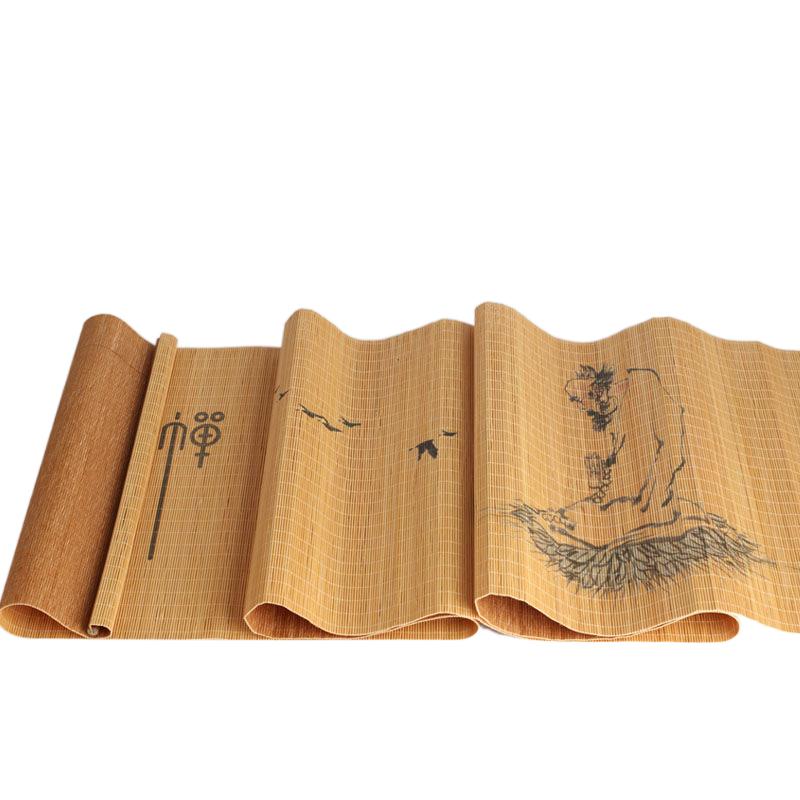 Natural Printed Bamboo Tea Mat Heat Insulation Pad