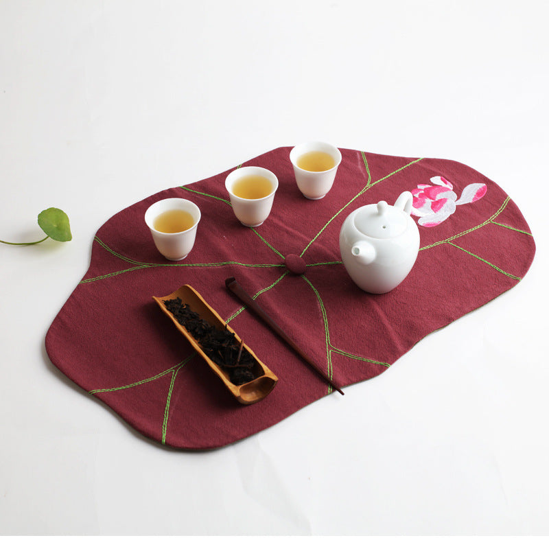 Chinese Style Fabric Small Tea Mat Coaster