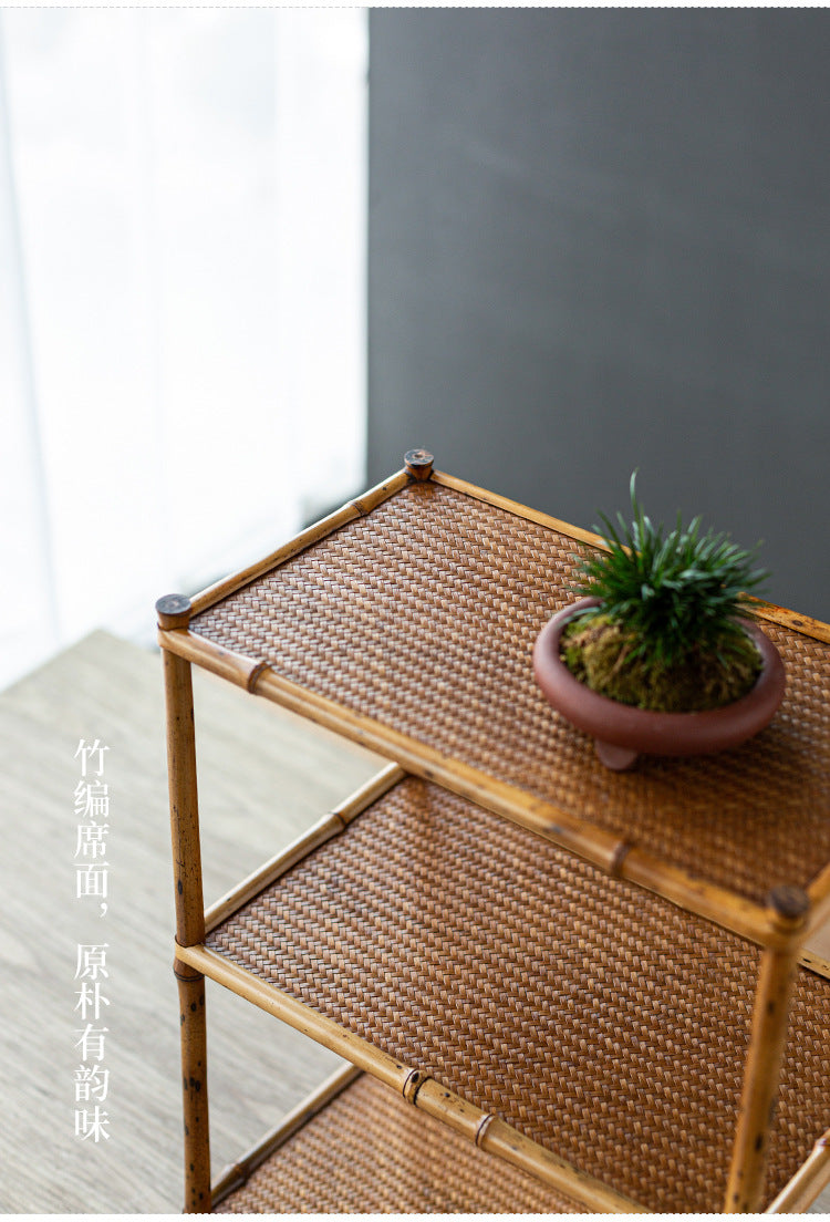 Bamboo Tea Service Plate Tea Ware Storage Cup Holder