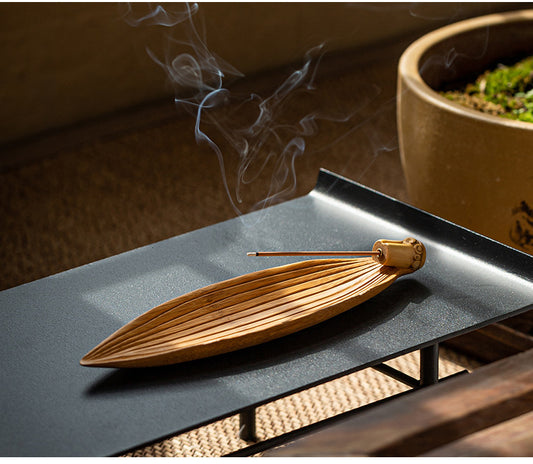 Lotus-shaped incense burner
