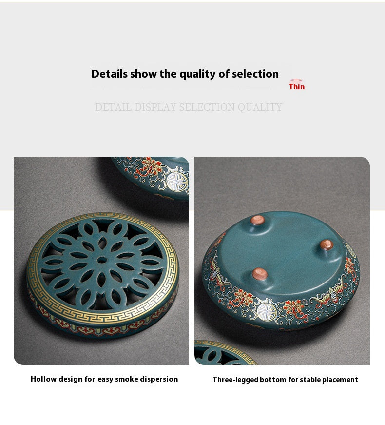 Chinese Style Incense Coil Aromatherapy Furnace Incense Holder