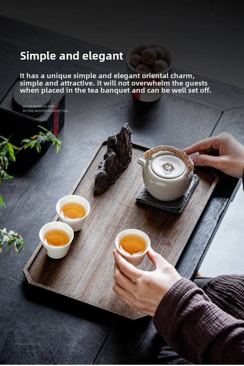 Solid Wood Dry Pour Tea Tray