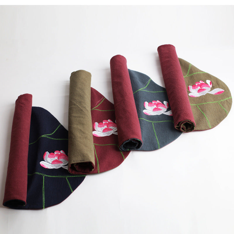 Chinese Style Fabric Small Tea Mat Coaster