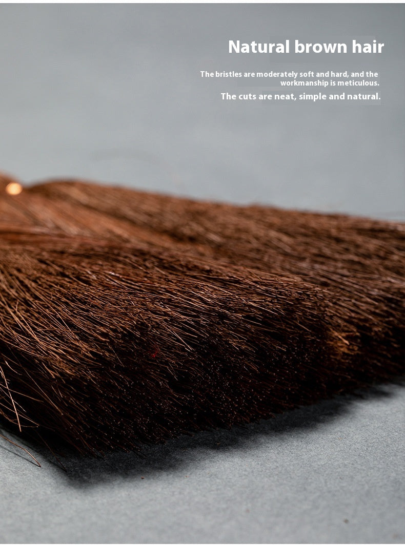 Brown Hair Tea Set Brush