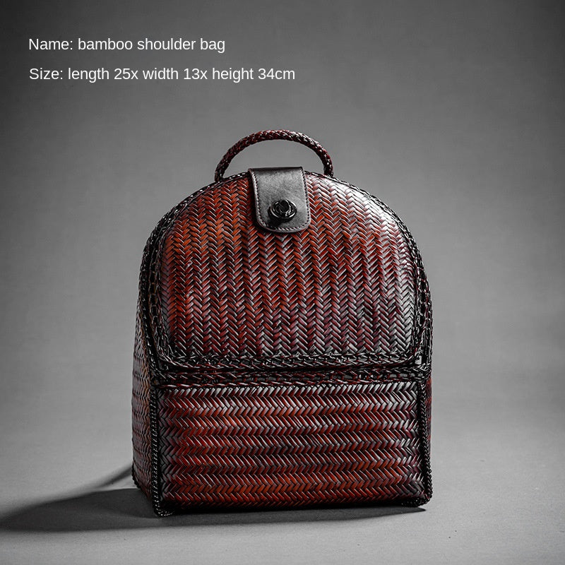 Retro Bamboo Woven Bag