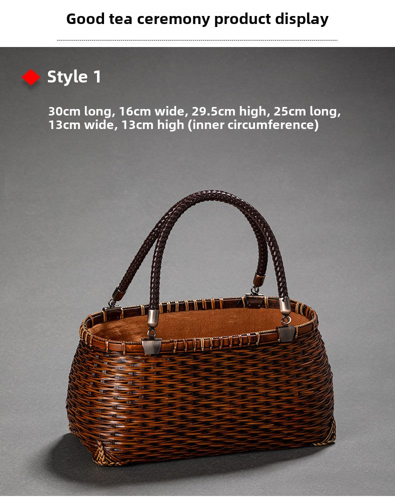Handmade Retro Bamboo Woven Bag