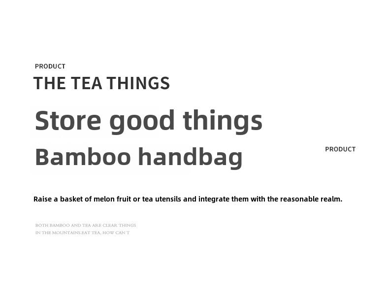 Bamboo Woven Basket Bag