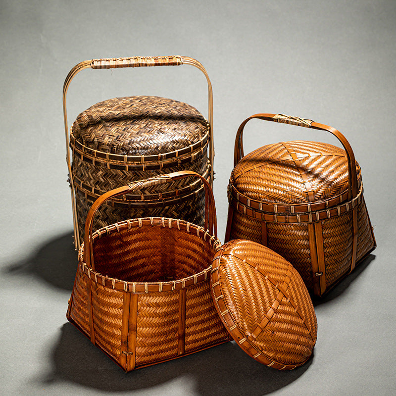 Chinese Retro Bamboo Food Container