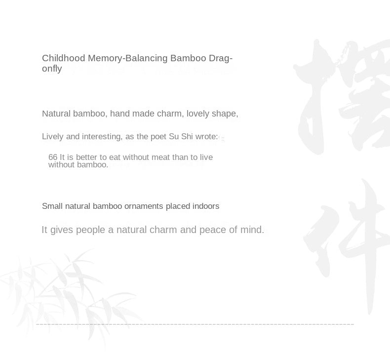 Balance Bamboo Dragonfly