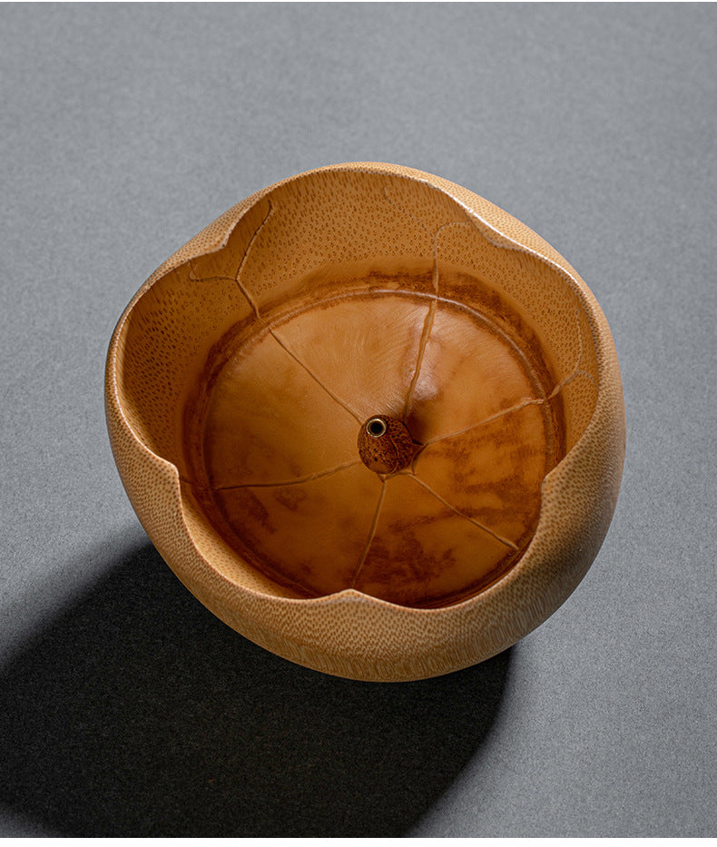 Lotus-shaped incense burner