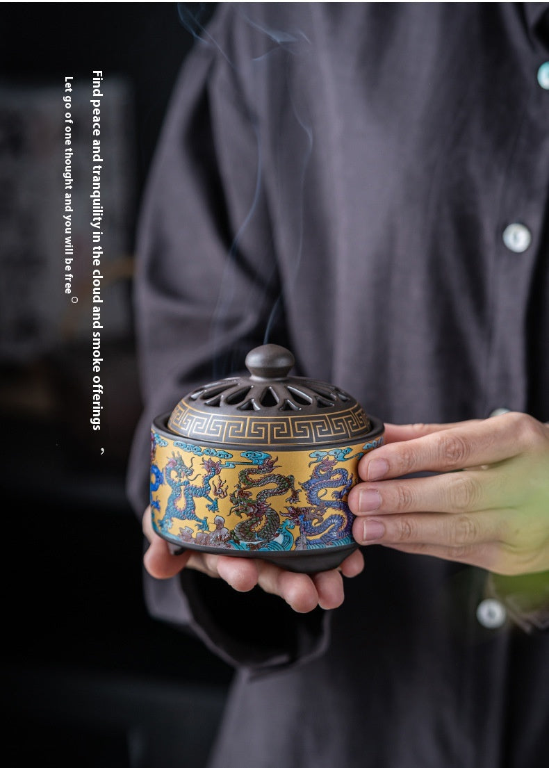 Chinese Style Incense Coil Aromatherapy Furnace Incense Holder