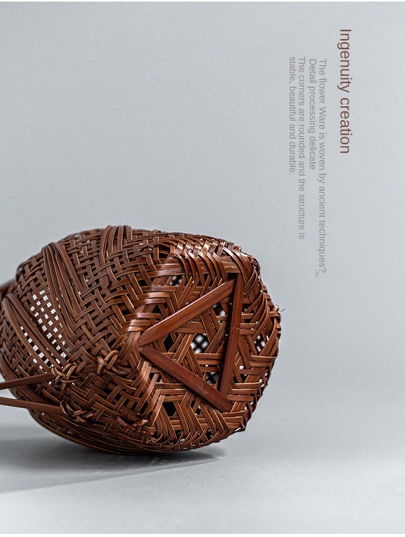 Handmade Bamboo Woven Vase