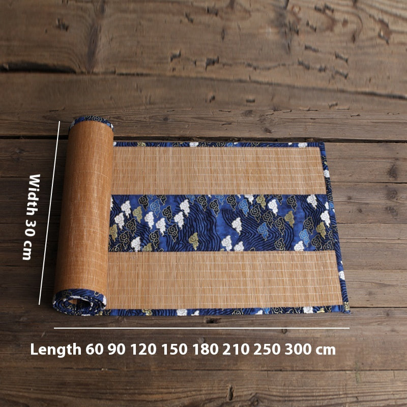 Chinese Retro Bamboo Tea Mat