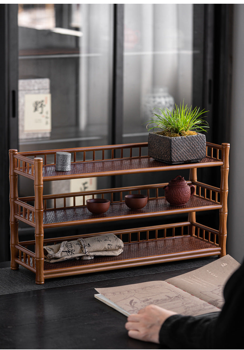 Bamboo Woven Tea Cup Holder