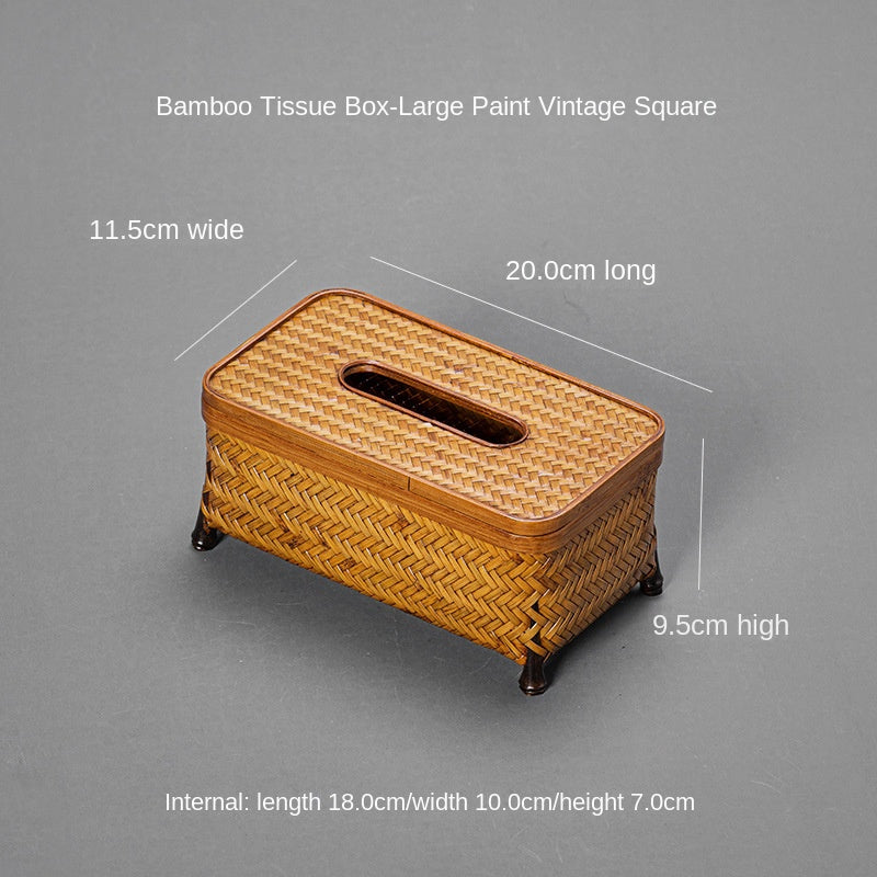Bamboo Woven Tissue Box