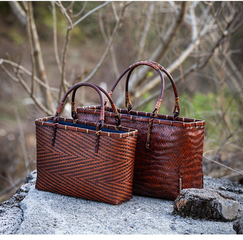 Chinese Style Handmade Bamboo Woven Bag