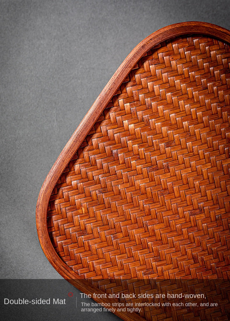 Bamboo Woven Dry Pour Tea Tray
