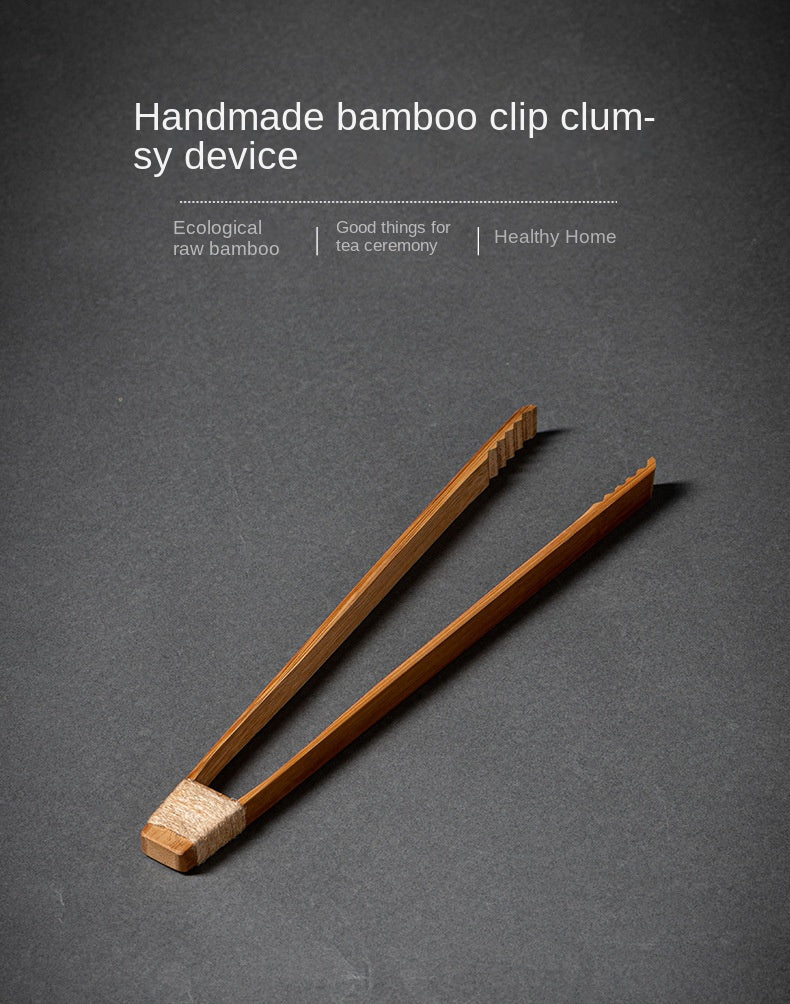 Bamboo Tea Tongs