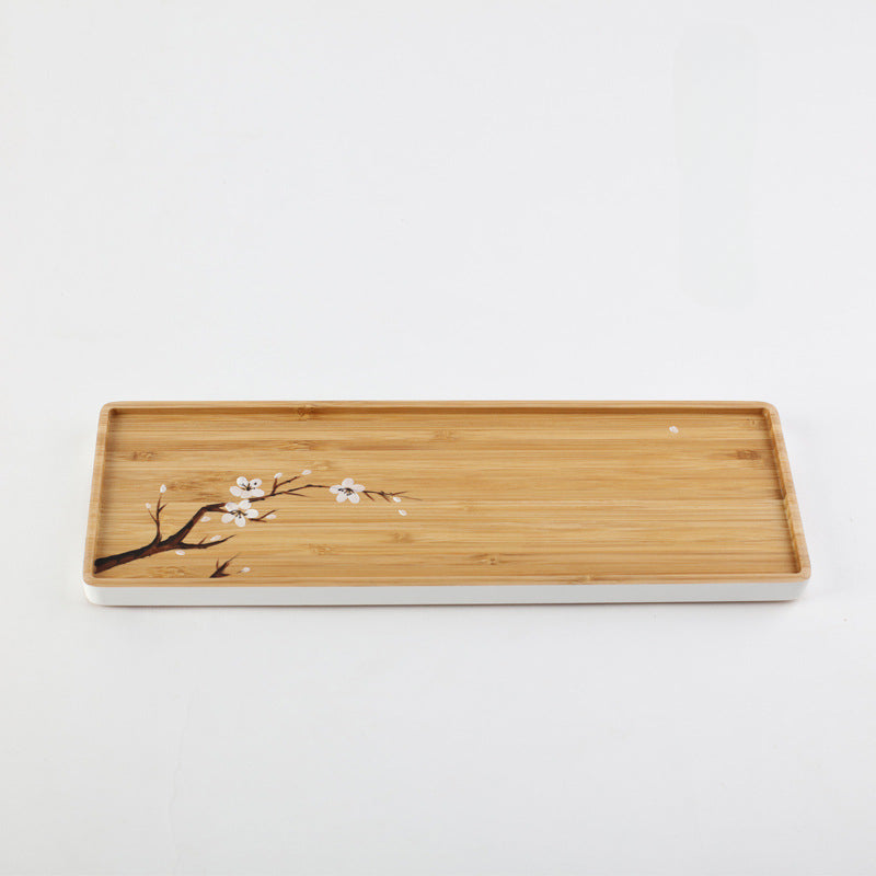 Rectangular Bamboo Tea Tray