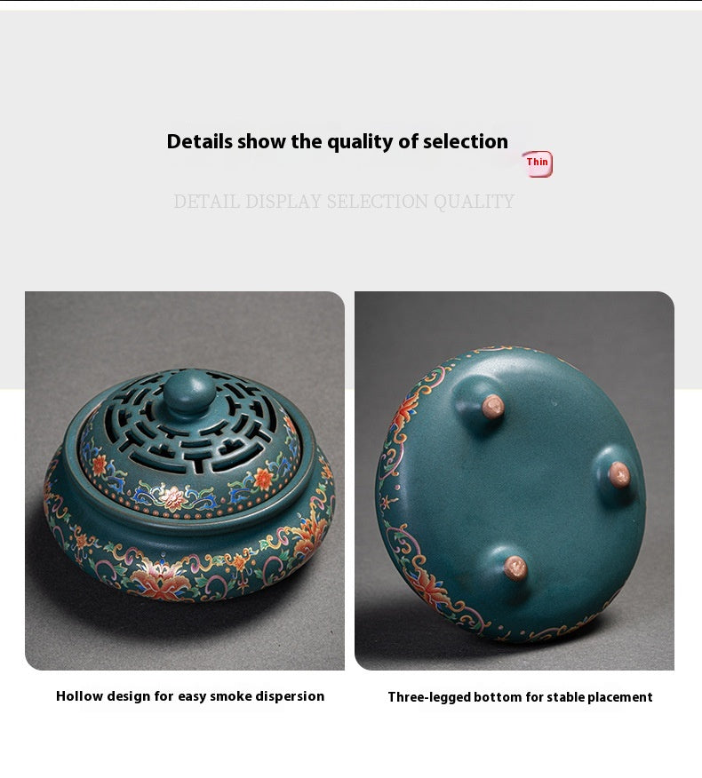 Chinese Style Incense Coil Aromatherapy Furnace Incense Holder