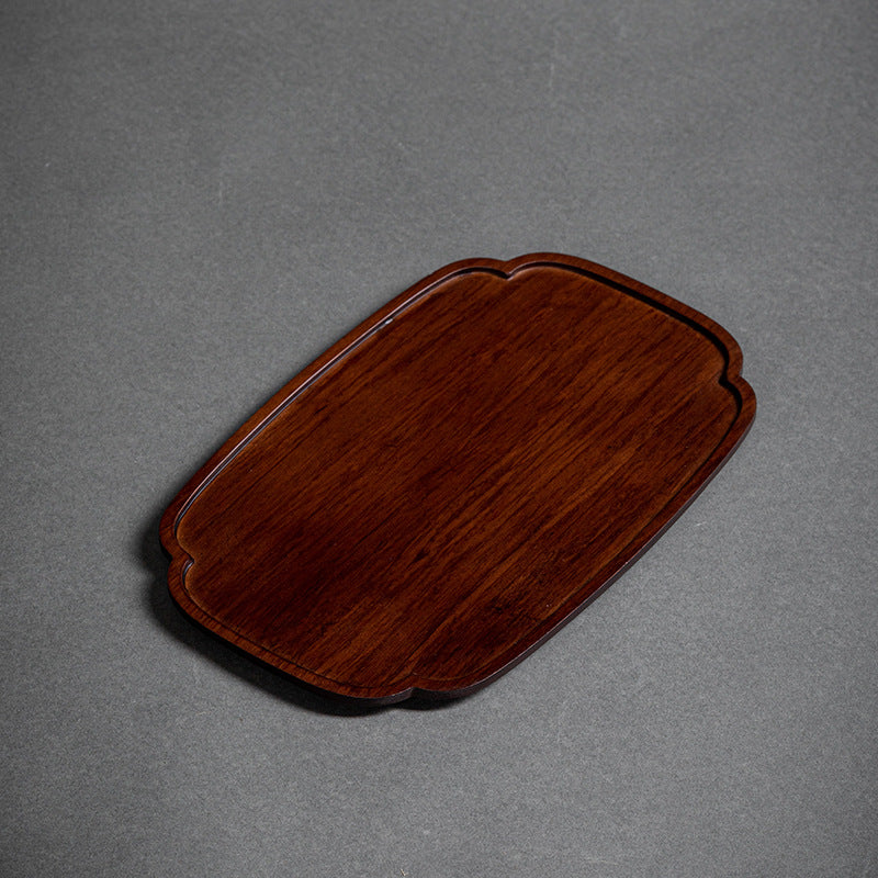 Heavy Bamboo Rectangular Single Layer Simple Tray