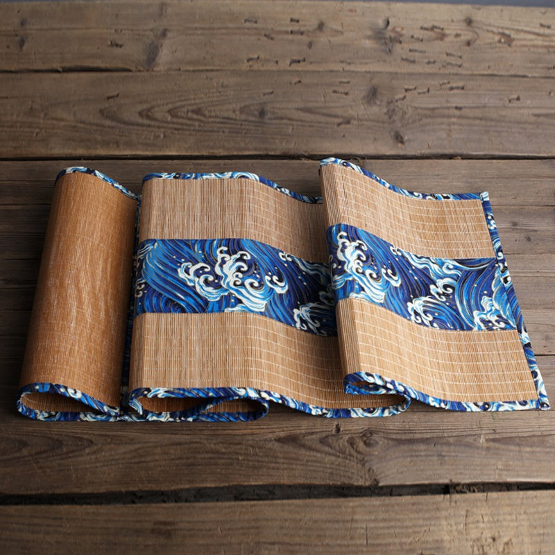 Chinese Retro Bamboo Tea Mat