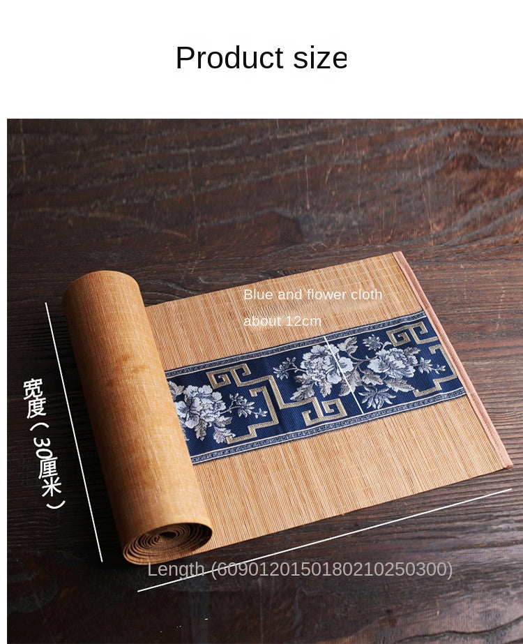 Chinese Ancient Bamboo Tea Mat