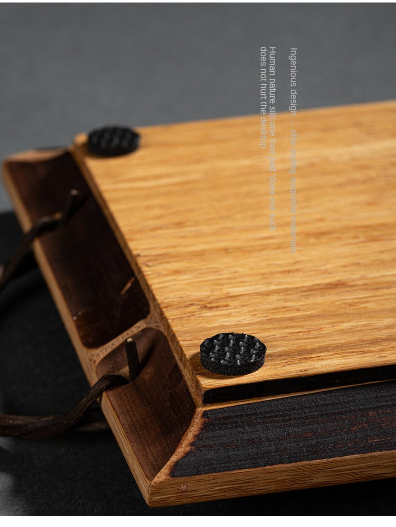 Old Coal Bamboo Tea Tray
