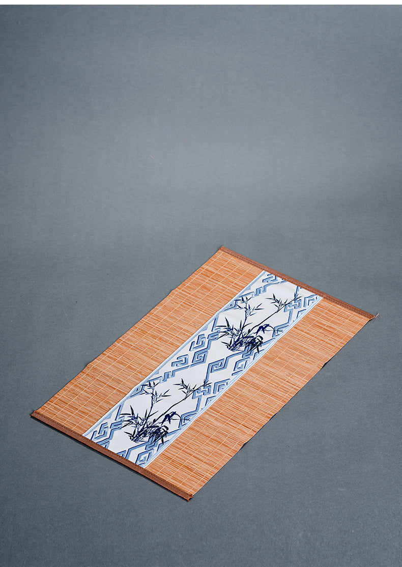 Bamboo Tea Mat New Chinese Style Zen Tea Flag