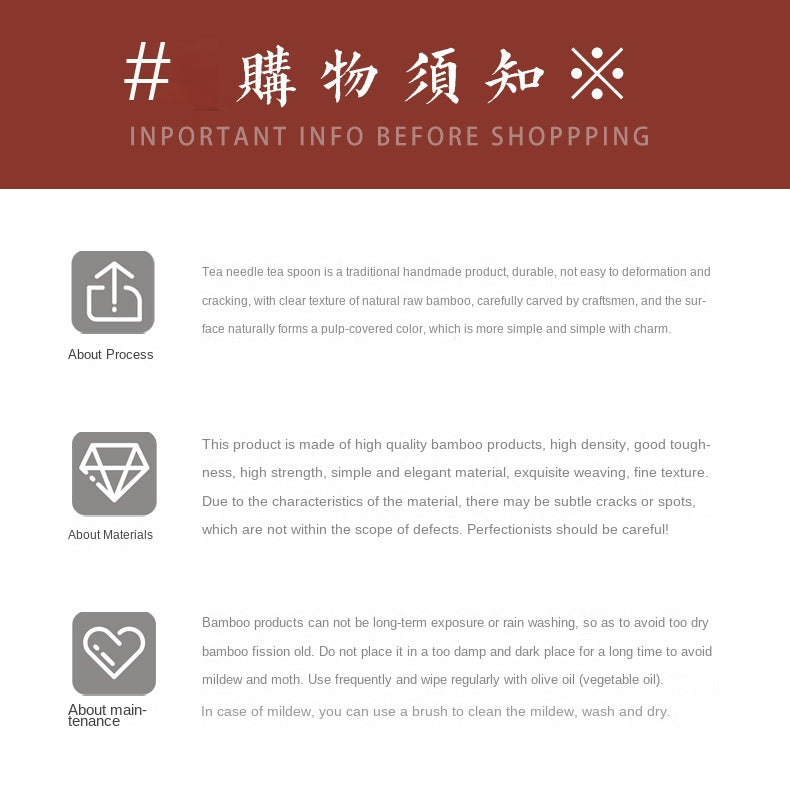 Tea Pick Tea Needle Bamboo