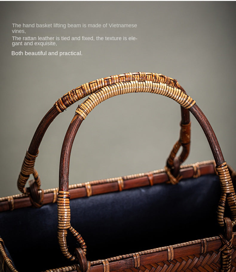 Bamboo Woven Handbag