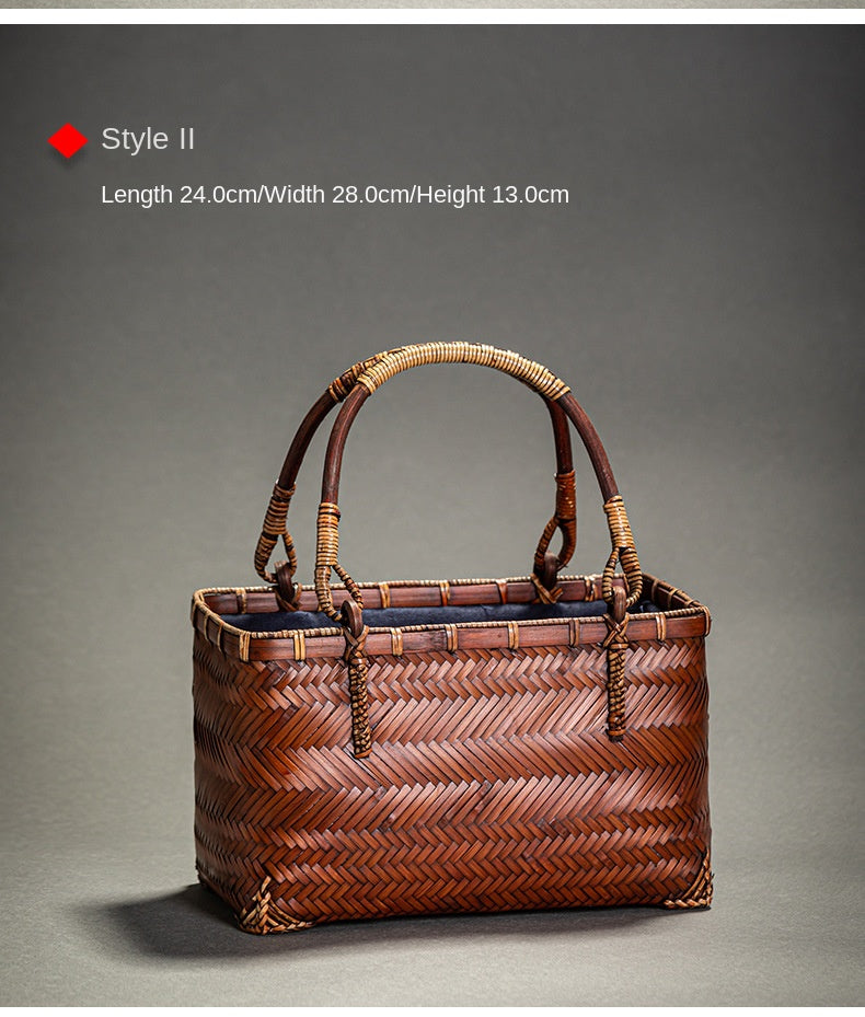 Bamboo Woven Handbag