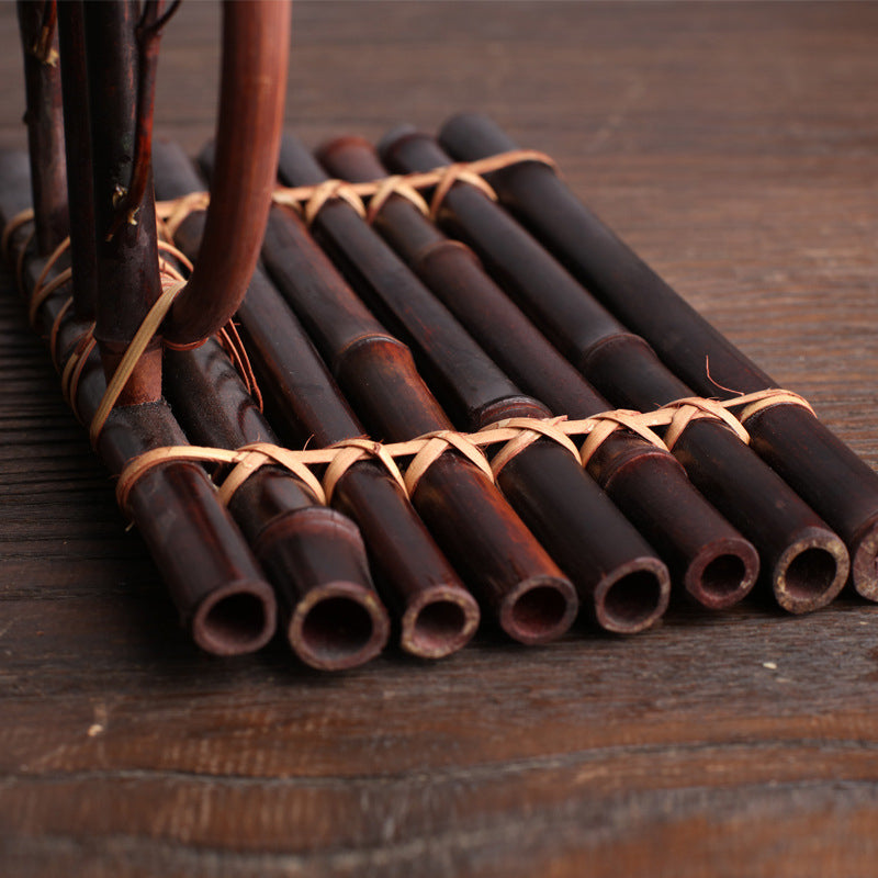 Round Black Bamboo Flower Device