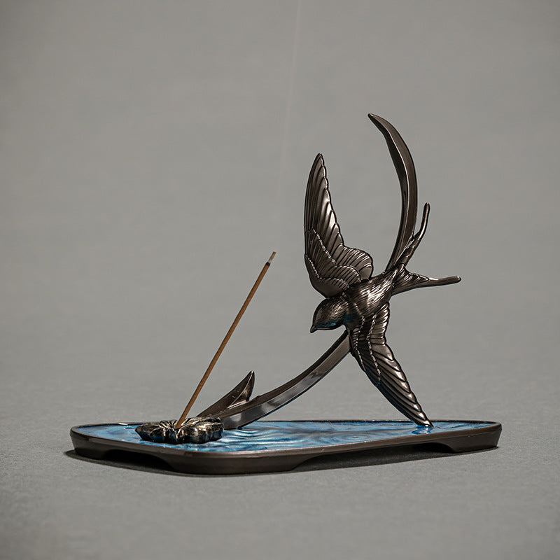 European Retro Zinc Alloy Incense Holder