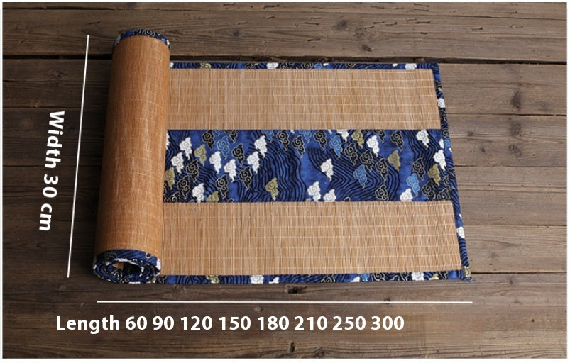 Chinese Retro Bamboo Tea Mat