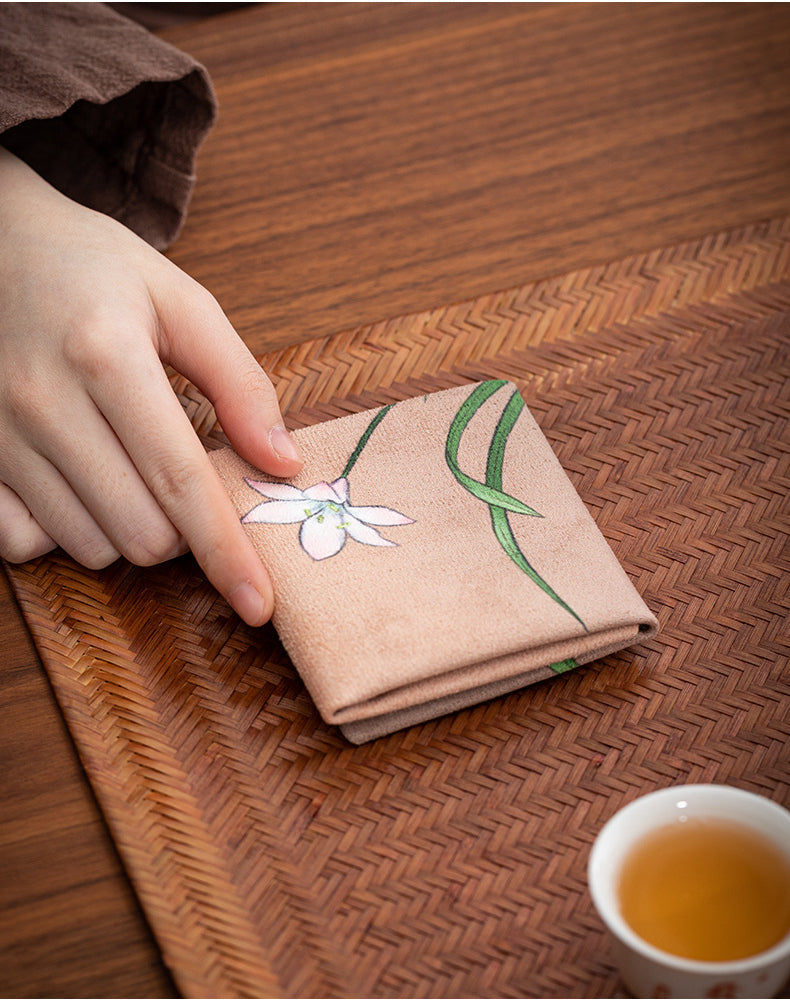 Chinese Suede Small Tea Towel