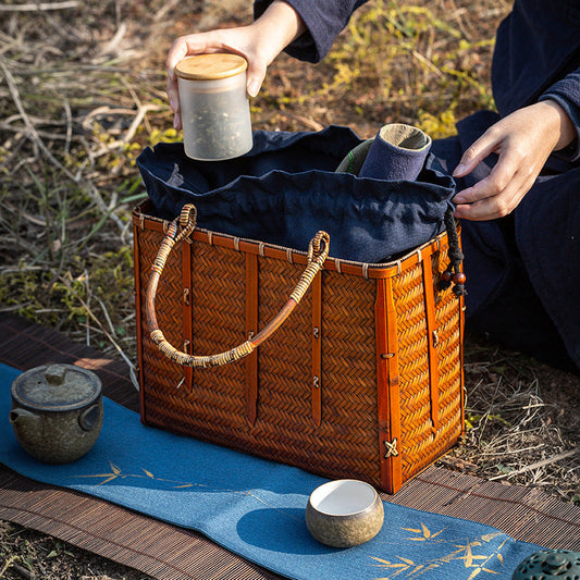 Retro Bamboo Woven Bag