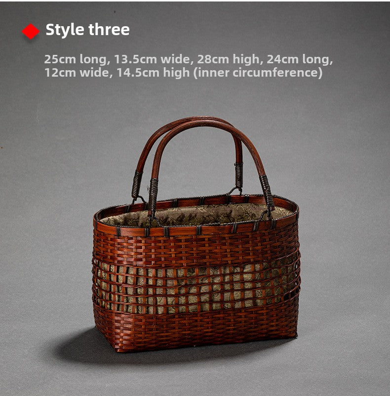 Handmade Retro Bamboo Woven Bag