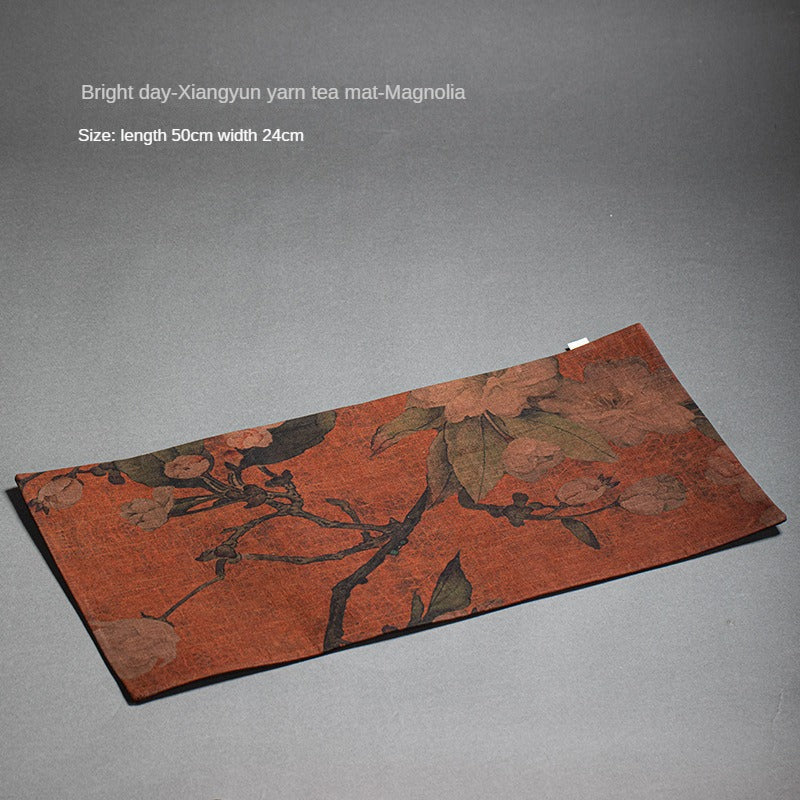 Chinese Style Xiangyun Silk Tea Mat