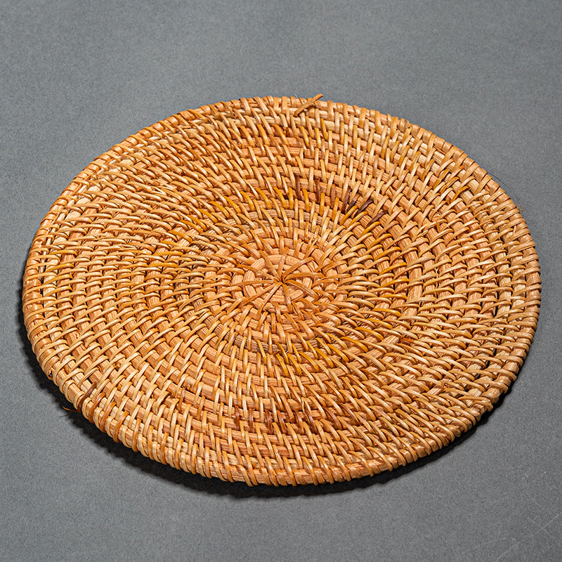 Rattan Woven Coaster Pot