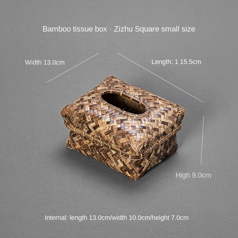 Bamboo Woven Tissue Box